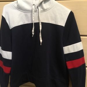 Red white and blue girls hoodie